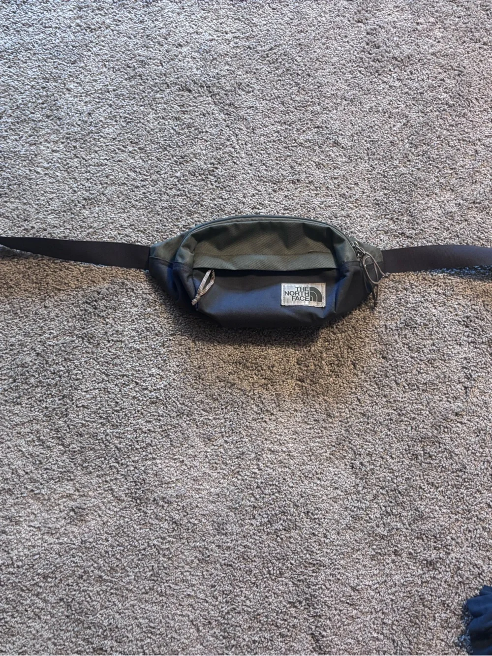 The North Face Two-Tone charcoal and Olive Green Waist Pack
